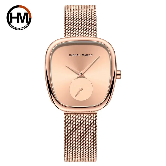 Montre pour femme HANNAH MARTIN de haute qualité, très vendue, originale, ovale, dorée, luxe, mode, 