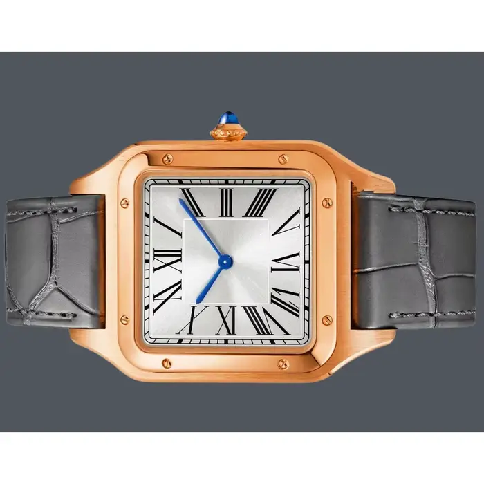 2026 mens women watch quartz couple rose gold black white rome dial lover leather blue