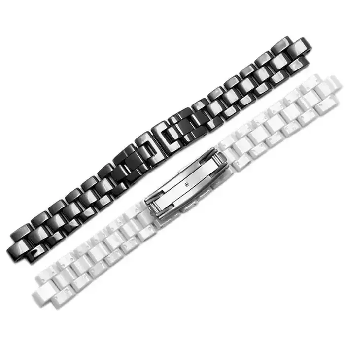 Bracelet de montre en céramique de qualité supérieure pour hommes et femmes