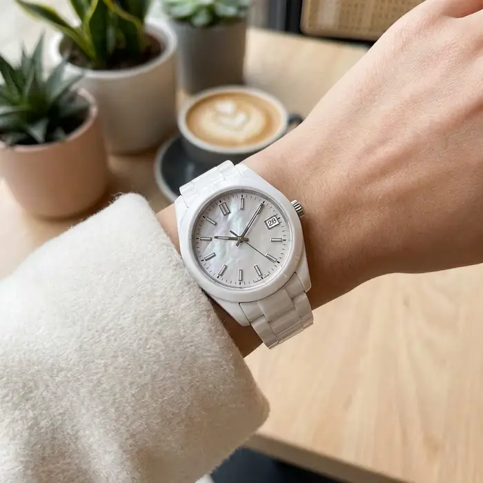 Cadran de montre en nacre coloré pour mouvement automatique Seiko NH35/NH36 occasionnels hommes femmes unisexe rond chiffres romains laiton aigles élégance sophistication