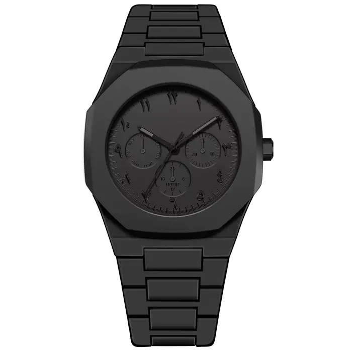 Montre à quartz étanche pour homme avec granulés en plastique
