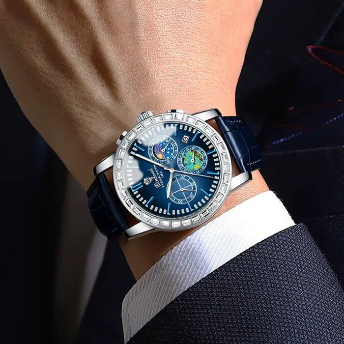 Montres à quartz chronographe BINBOND pour hommes