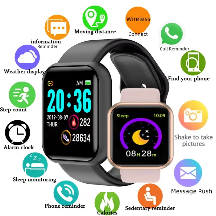 Montre Intelligente Multicolore Enfant Sport Numérique Avec Fonction Alerte Et Affichage De La Semaine Occasions Spéciales Activité Physique