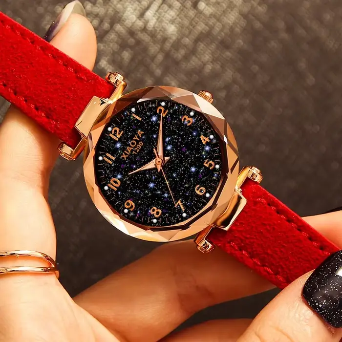 Montre ciel étoilé de luxe pour femme
