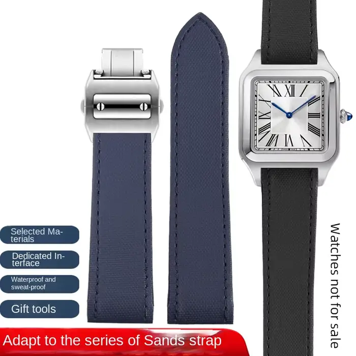 Bracelet de montre en cuir pour homme