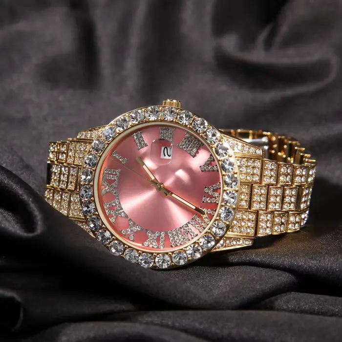 THE BLING KING-Montre à quartz étanche pour homme