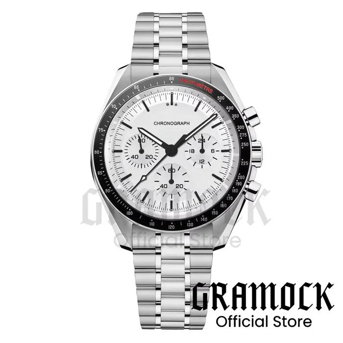 Montre multifonction à quartz VK63A pour homme, étanche 5ATM, avec affichage de la vitesse et de la 