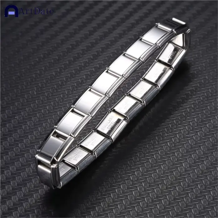 Bracelets en acier inoxydable de 9 mm de large