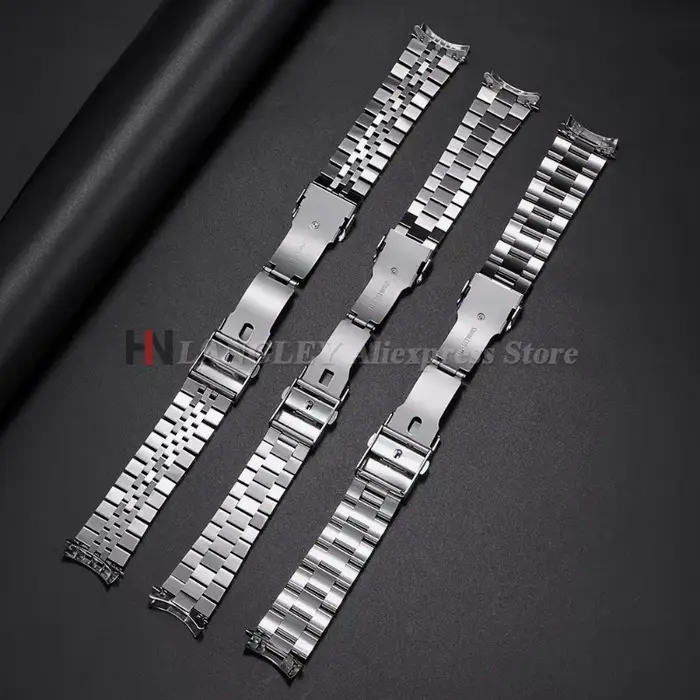Bracelet de montre en acier inoxydable massif pour Seiko 5 SKX009/007 pour jubilé
