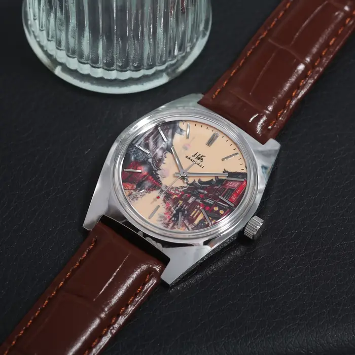 Montre mécanique à remontage manuel HEIMDALLR 36mm pour hommes style rétro classique cadeau occasionnels spéciales