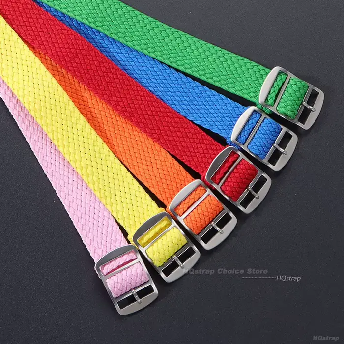 16mm 18mm 20mm 22mm Bracelet pour Perlon tissé Nylon bracelets de montre