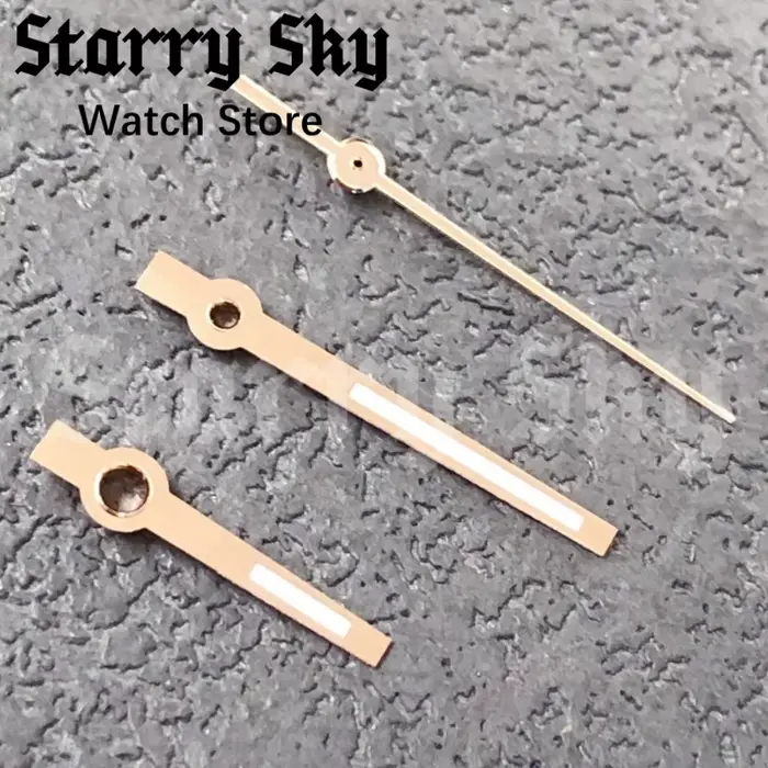 Aiguilles de montre style DJ ciel étoilé en acier inoxydable avec pointeurs lumineux vert pour femmes occasions spéciales Fouet de papaye Gris clair Lazurite Tomate