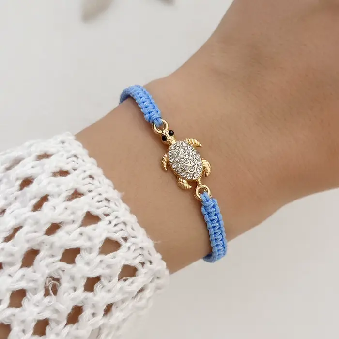Bracelet Tortue Femme Styliste Élégant Avec Breloque Occasions Spéciales Chic Décontracté