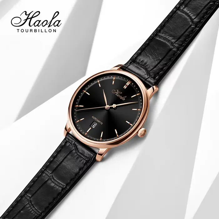 Haofa-Montre d'affaires mécanique automatique pour homme