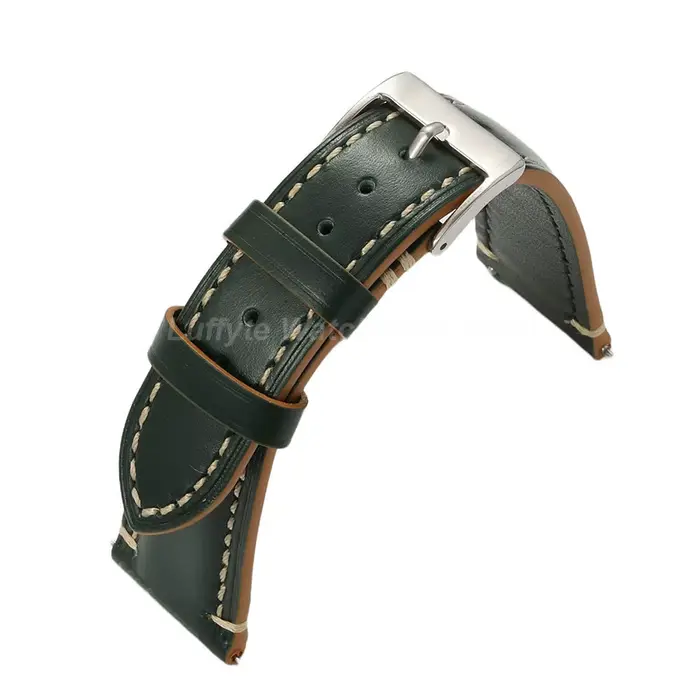 Bracelet de montre vintage en cuir véritable 20mm 22mm pour hommes et femmes accessoire élégant pour occasions spéciales polyvalent robuste et durable