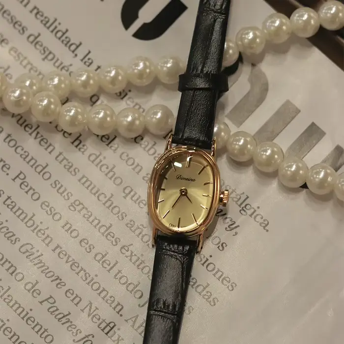 Vintage femmes montre bracelet en cuir ceinture dames montre adapté aux cadeaux femmes montre décont