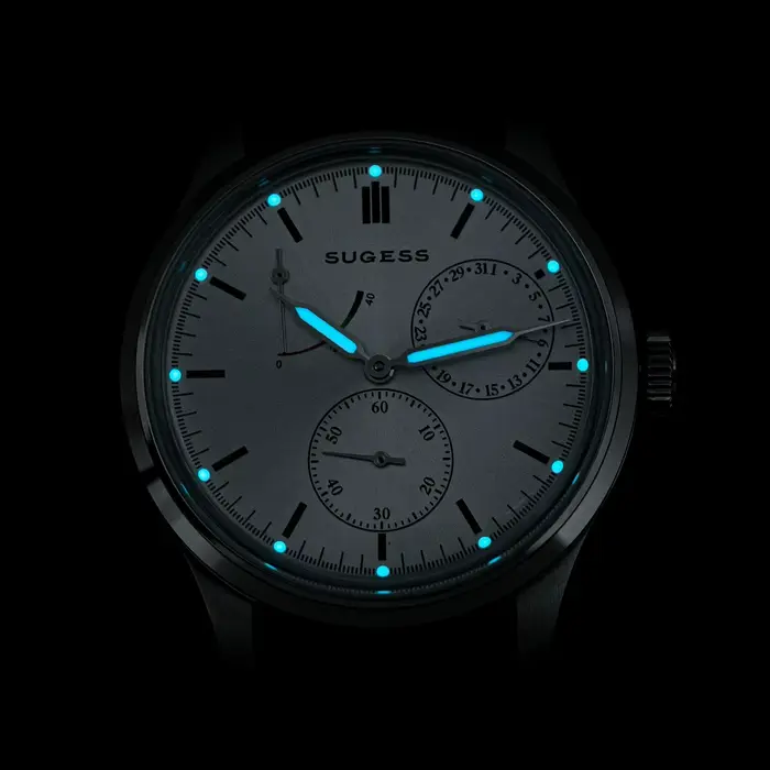 Montre SUGESS S458 en acier inoxydable avec mouvement Seagull ST1787, résistante à l'eau, pour homme, élégante et polyvalente occasions