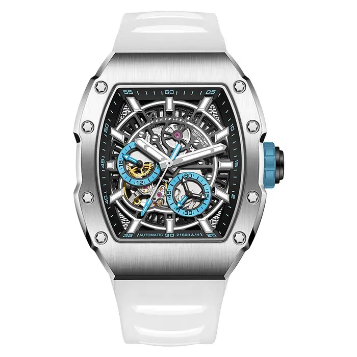 Montre mécanique pour hommes avec cristal saphir