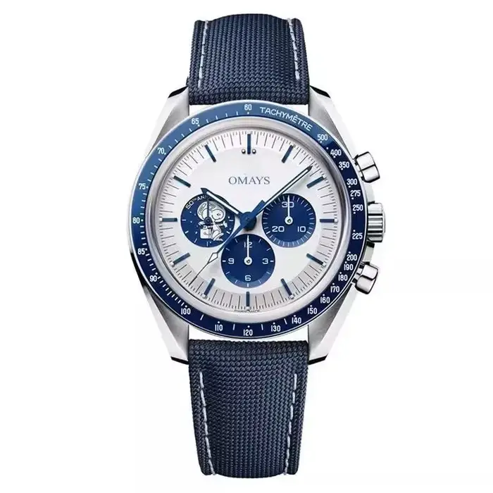 Montre Homme Luxe Quartz Nouvelle Collection 2026 – Chronographe Date et Vitesse VK63 en Acier Inoxydable PD-1701