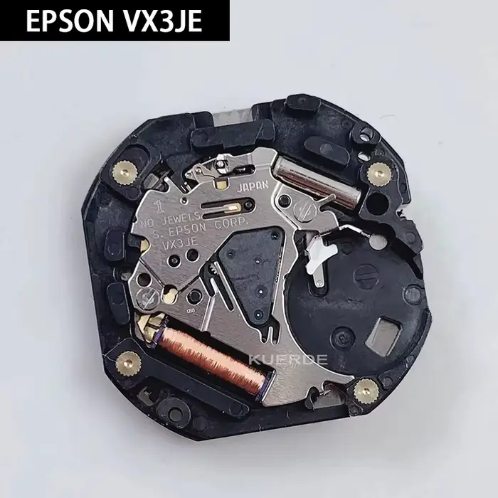 Mouvement VX3J, mouvement VX3JE, mouvement à quartz analogique 10 1/2'' fin / 3 aiguilles (H/M/S) et
