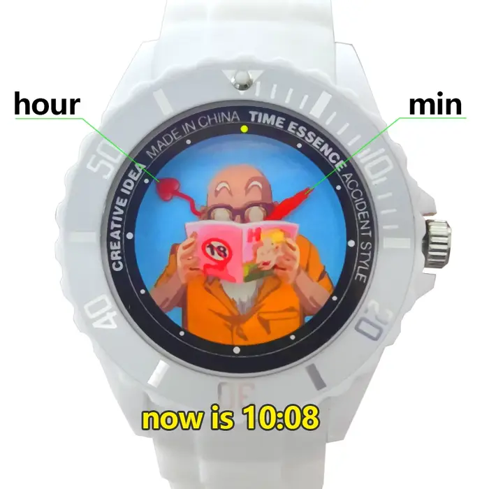 Montre à quartz avec personnages de bandes dessinées