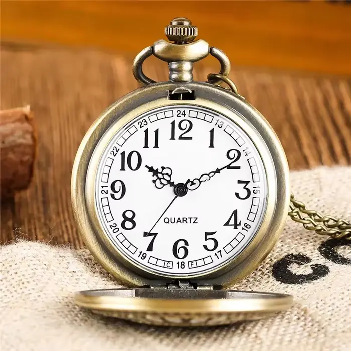 Montre de poche rétro maçonnique pour hommes et femmes