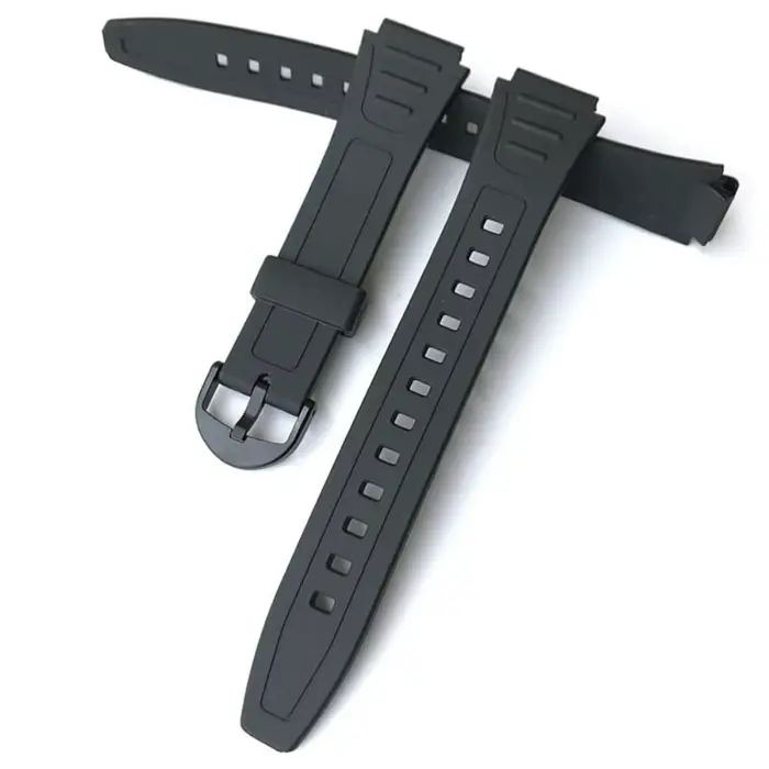 Bracelet de montre en silicone pour hommes et femmes avec boucle ardillon compatible pour Casio G Shock W-800H W-217 AQ-S800W pour occasions spéciales et activités sportives