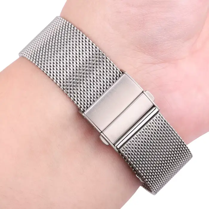 Bracelet de montre à boucle milanaise en maille