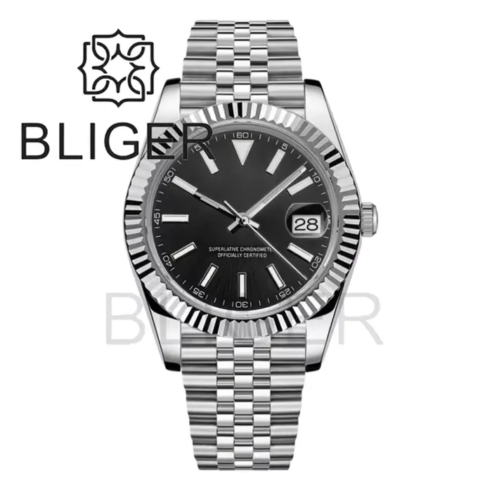Montre BLIGER 36mm/39mm Fashion & Casual Automatique avec Cadran Lumineux et Fonction Plongeur Occasions Spéciales