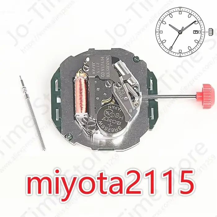 Nouvelle montre à mouvement à Quartz originale 2115, calendrier unique, affichage à 3 aiguilles, mod