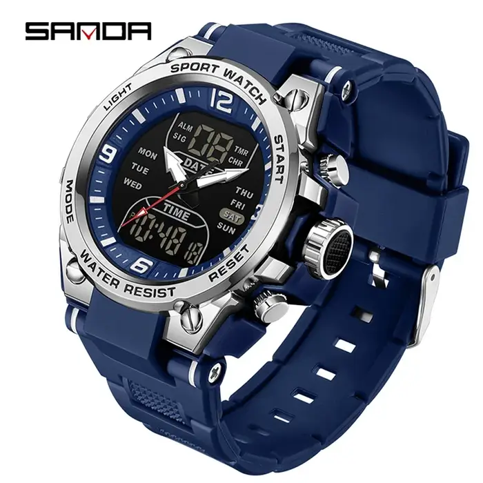 SANDA hommes montres militaires tactiques horloge de Style G pour homme montre de Sport