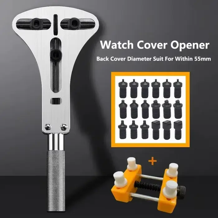 Kit d'outils de réparation de montre en acier ouvre-boîtier arrière clé de retrait de batterie pour montres occasions spéciales