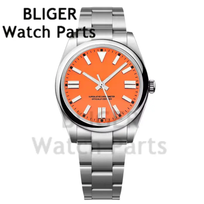 Montre personnalisée pour hommes 36mm/39mm NH35A PT5000 montre-bracelet mécanique lunette ronde lumi