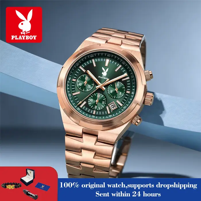PLAYBOY 3111 – montres mécaniques multifonctions pour hommes