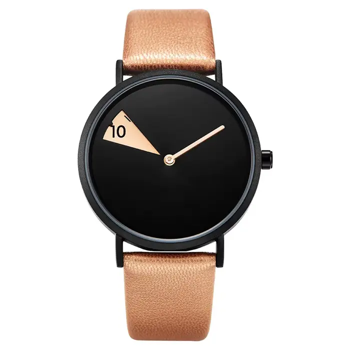 Montre Créative pour Femmes Bracelet en Cuir Cuivré Multicolore Occasions Spéciales