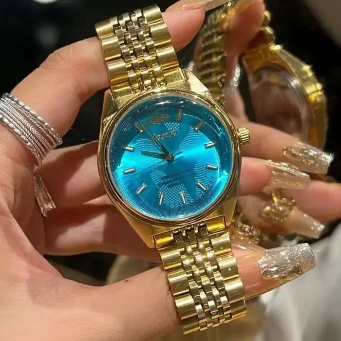 Masafei dames montres à Quartz de qualité supérieure femmes élégantes de luxe or remontage couleur cadran