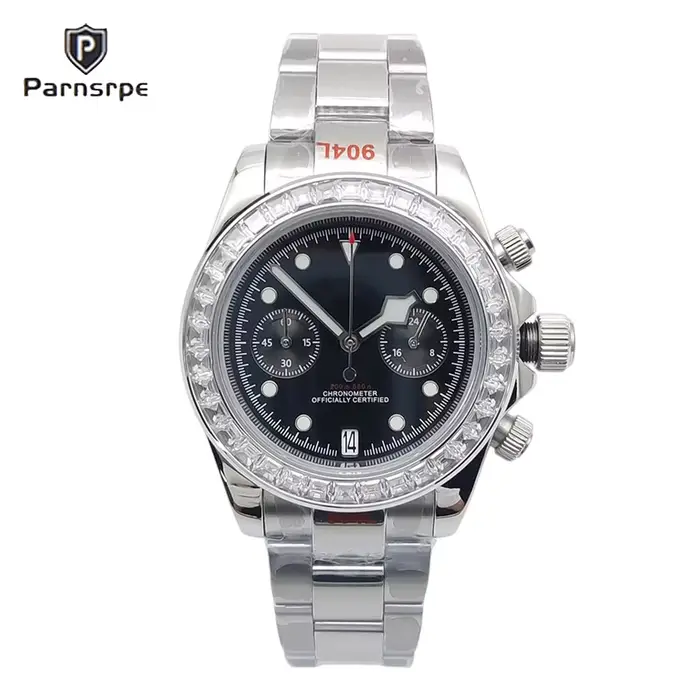 Montre à Quartz pour hommes, nouveau Design classique, étanche 5ATM, chronographe de Sport AR saphir