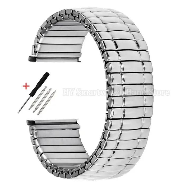 12mm 14mm 16mm 18mm 20mm Bracelet de montre élastique en acier inoxydable
