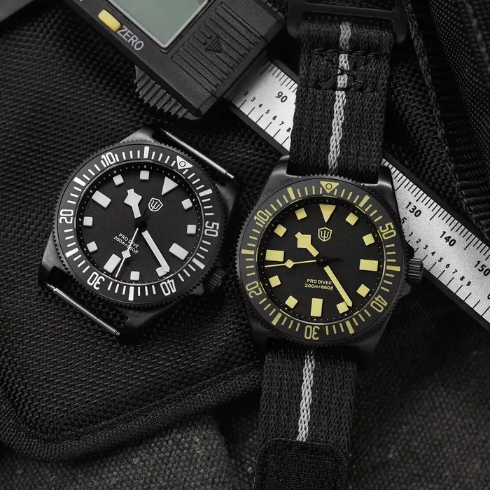 Watchdives EXD montre en titane hommes VH31 balayage deuxième mouvement saphir cristal lumineux 20Bar étanche 38mm montres Vintage
