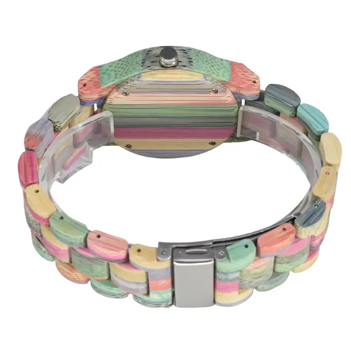Montre-bracelet en bambou pour femme