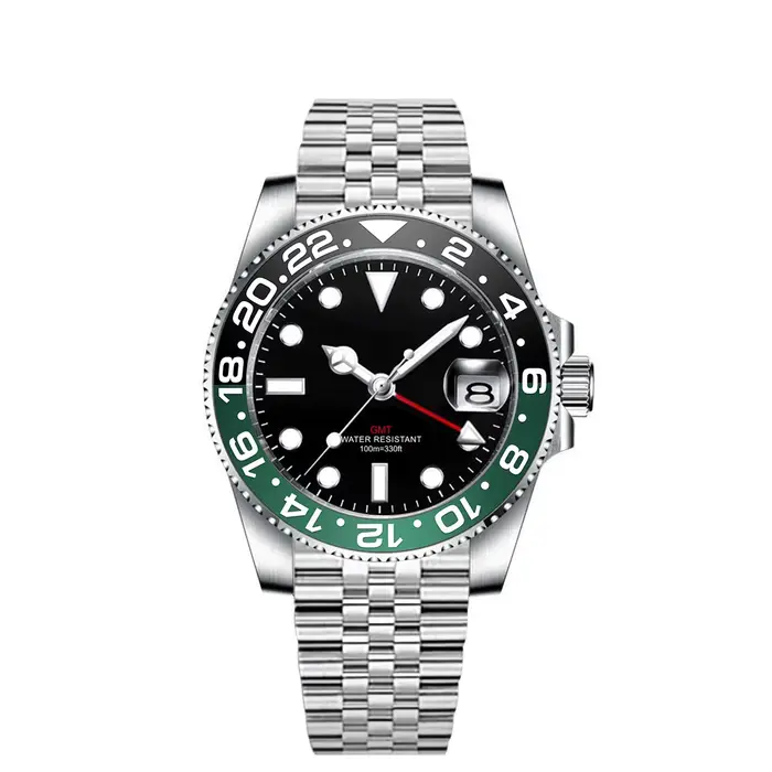 Montre GMT de luxe personnalisée