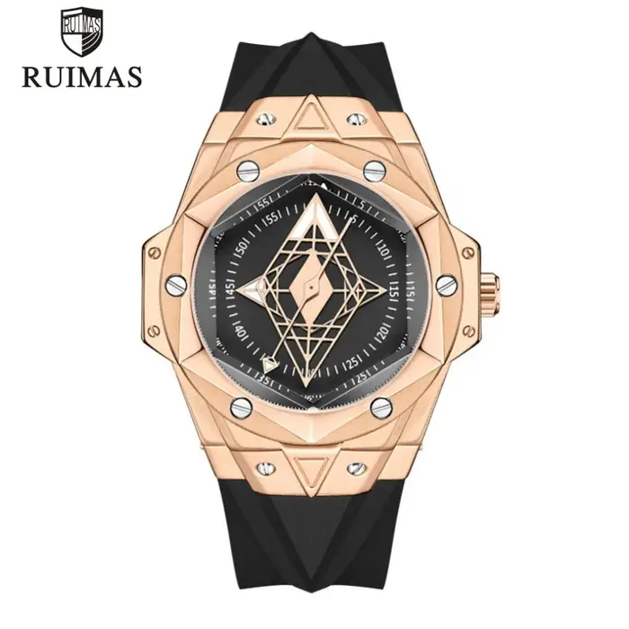 Montre-bracelet étanche à cadran creux pour homme