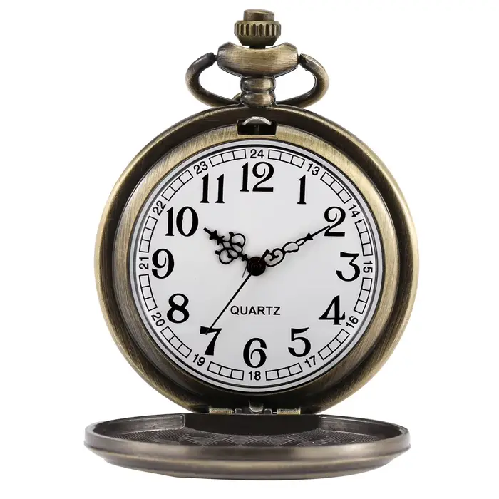 Montre de poche à Quartz en Bronze