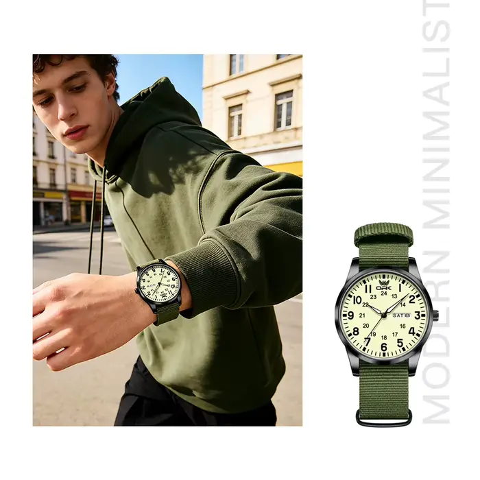 Montres à quartz OPK 6090 pour homme