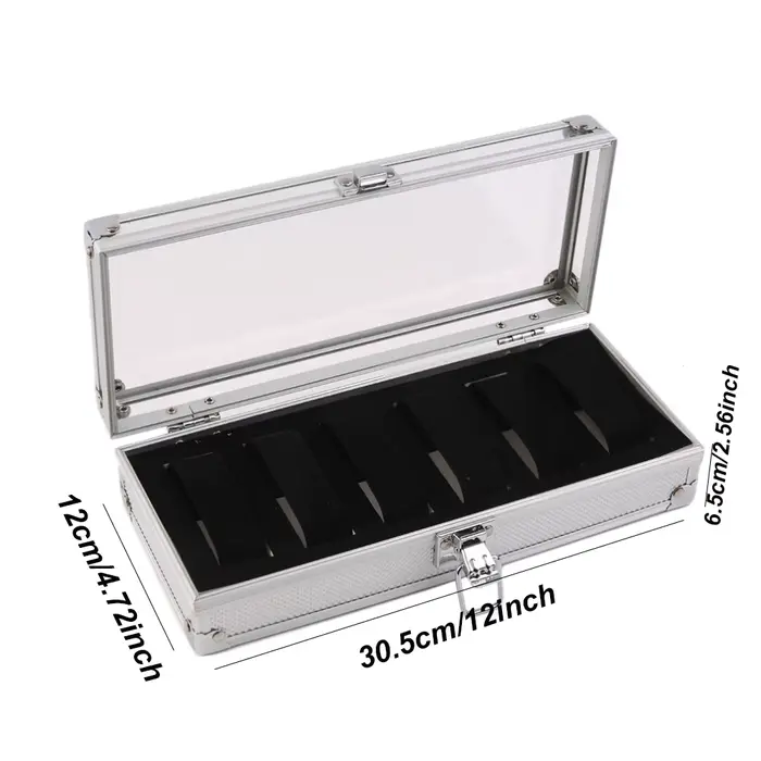 VANSIHO SI00-Promotion-Boîte de Rangement de Montre en Alliage d'Aluminium, Coffrets Cadeaux de Coll