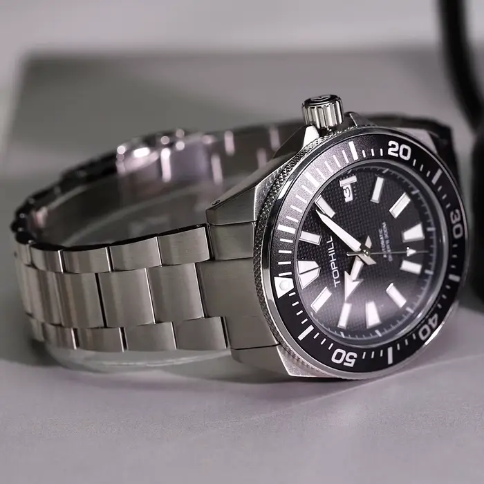 TOPHILL haute qualité 300M étanche automatique montre de plongée hommes mécanique montre-bracelet saphir Super lumineux