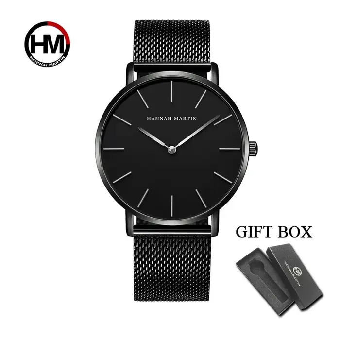 Montre à quartz simple de marque HANNAH MARTIN TOP