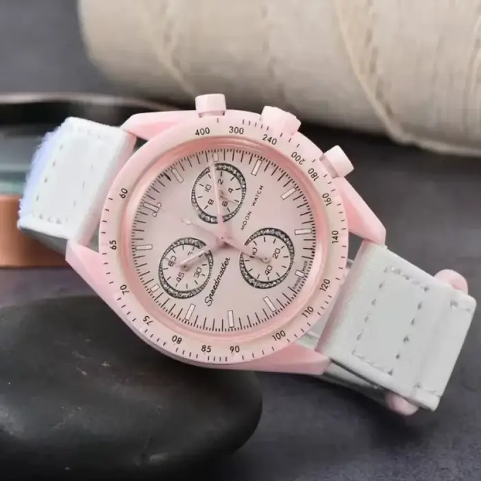 Nouvelle Montre Chronographe à Quartz Unisexe 2025 - Cadran Galaxie Céleste Design Lune et Mercure à