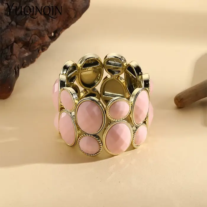 Nouveau bohème cadeaux de fête des mères bracelet bracelets charme extensible multicouche larges