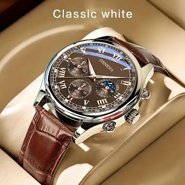 Montre-bracelet homme Mode Roma cadran quartz élégante pour homme occasionnels décontractée et professionnelle